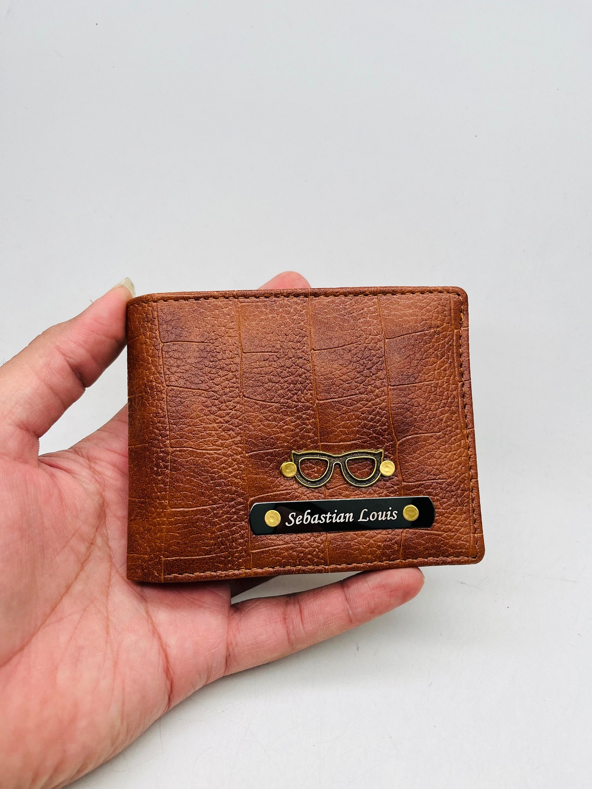 Tan Personalized Men Wallet