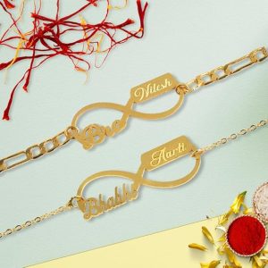 Customised Rakhi for Bhaiya and Bhabhi