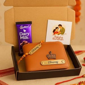 Rakhi Wallet and Chocolate Combo