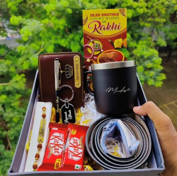 Personalised Rakhi Hamper for Brother Personalised Rakhi Hamper for Brother