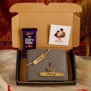 Personalised Rakhi Chocolate and Wallet Combo