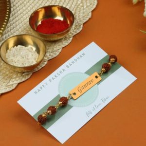 Personalised Rudraksh Rakhi