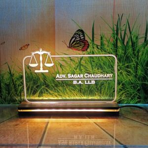 Personalized LED Table Top for Advocate & Lawyer